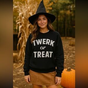 Jac Vanek - twerk or treat sweatshirt- medium NWT - made in USA 🎃 HALLOWEEN